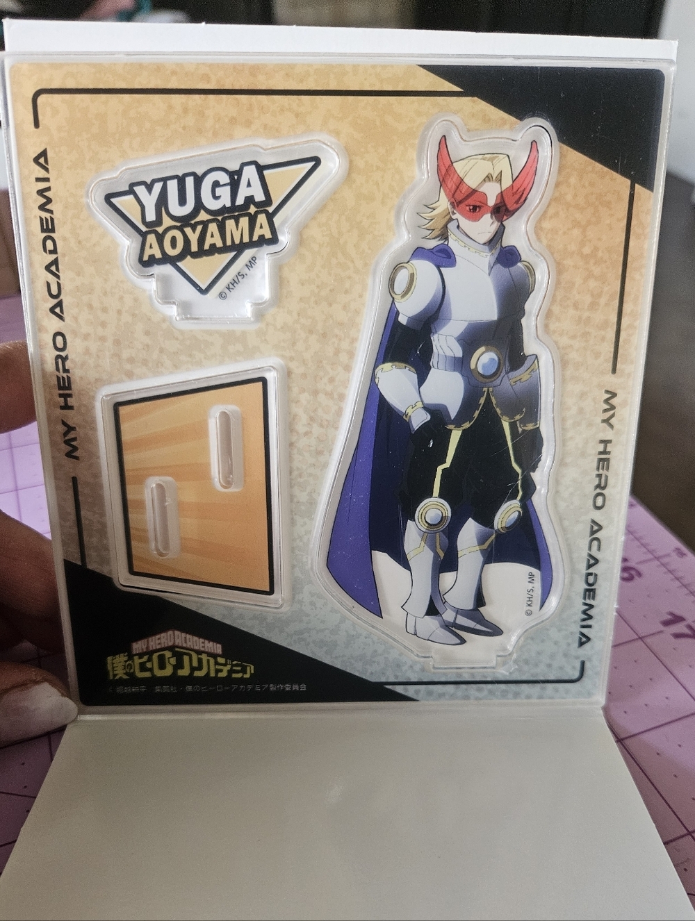My Hero Academia Yuga Aoyama Acrylic Stand Figure - White, Purple, Gold